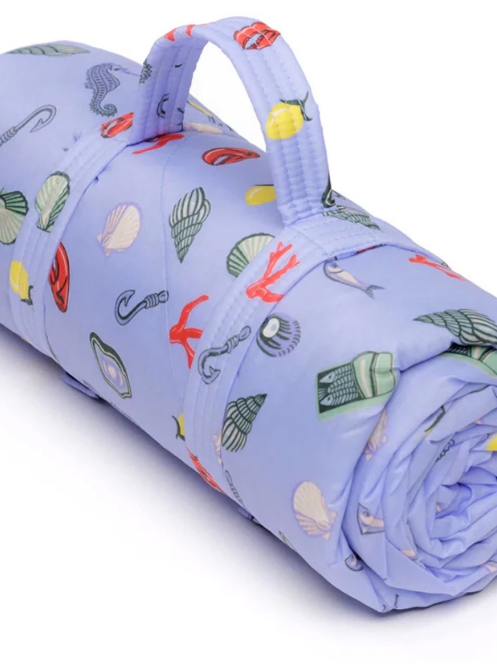 NEW BAGGU Seashell Puffy Quilted Picnic  Blanket Urban Outfitters